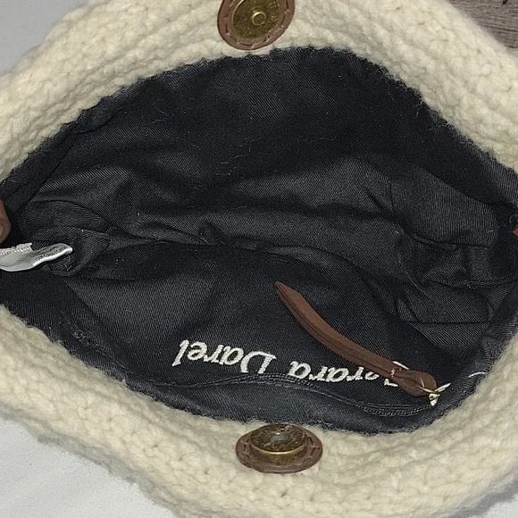 GERARD DAREL Beige Crochet Crossbody Shoulder Bag - Picture 8 of 11